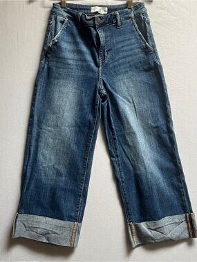 Risen High-Rise Straight-Leg Jeans 7 28" Waist